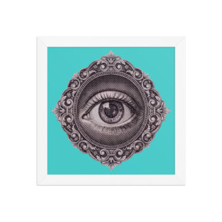Framed poster